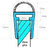 Exa-Lent Universal DS062008 - G08057005200 clear shower profile 1 bellows 5mm (ball) 200cm - 8mm
