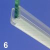 Exa-Lent Universal DS062006 - G06057005200 clear shower profile 1 bellows 5mm (ball) 200cm - 6mm