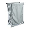 Decor Walther 0507793 CROSS WB laundry basket collapsible 82x58.5x32cm chrome/ nylon gray