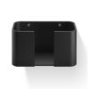 Decor Walther 0974265 Stone WPTB holder for guest towels or paper towels matt black/ brushed stainless steel