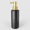 Decor Walther Porter 0863182 TT PORTER soap dispenser black glass matte gold