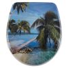 Diaqua Nice 31171213 toiletzitting met deksel motief Inox Palm