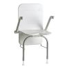 Etac Relax 81708040 shower seat with armrests, support legs and backrest Volcano gray
