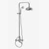 Fima Carlo Frattini Elizabeth F50842CR bath faucet surface mounted 2 handle with shower set chrome