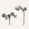 Fima Carlo Frattini Elizabeth F5085BR surface mounted shower mixer 2 handle with garnish bronze