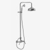 Fima Carlo Frattini Epoque F50552SN exposed shower mixer 2 handle with shower set brushed nickel