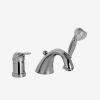 Fima Carlo Frattini Lamp F3314SN bath tap 3-hole with retractable garnish brushed nickel