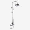 Fima Carlo Frattini Olivia F50052SN exposed shower mixer 2 handle with shower set brushed nickel