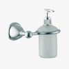 Fima Carlo Frattini Style F60433SN soap dispenser white satin glass/ brushed nickel