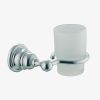 Fima Carlo Frattini Victory F60631SN glass holder white satinized glass/ brushed nickel