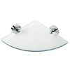 Geesa Luna 5521 corner shelf clear glass/ chrome