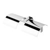 Geesa Wynk 451902 double toilet roll holder with flap chrome
