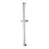 HSK Shower & Co! 1100071 slide bar rectangular 75,5cm with shower head holder chrome