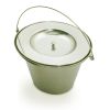 Handicare (Linido) LI02979430 toilet bucket with lid stainless steel