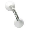 Handicare (Linido) LI2611020200 wall bracket Ergogrip 200mm stainless steel polished (white covers)