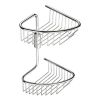 Inda AV0320CR double corner soap basket chrome
