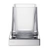 Inda Divo - Mito A2010ZCR03 cup holder clear transparent glass/ chrome