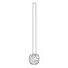 Inda Export R07140 toilet brush made of chrome-plated brass