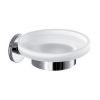 Inda Touch A46110CR21 soap holder satin glass/ chrome