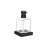 Inda Divo 1500 A15120NE03 soap dispenser clear glass matte black