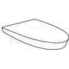 Keramag F1 574100 toilet seat with cover white