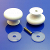 PDPlan Cristal knob handle round white *no longer available*
