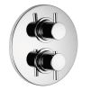 Pure Duero DU5426 recessed thermostat with 3 outlets chrome
