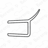 San4U Sealday SD035 wall sealing profile with soft lip, 200cm, 6-8mm *no longer available*