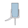 San4U Sealday SD236 sealing profile for bottom of shower door, 200cm, 10mm