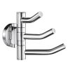 Smedbo Home HK327 3 fold hook swivel chrome