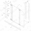 HSK Favorit / Prima E60077 vertical seal (each) for 2-part or 3-part bath folding wall, gray