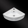 San4U 2503565 One Pack Floor fountain set white ceramic/ chrome