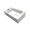San4U 2512035 One Pack Mini-Block (left) fountain set white ceramic/ chrome