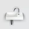 Clou Vale CL030216101R fountain 38x19cm with tap hole right matt white ceramic