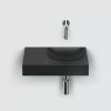 Clou Vale CL0330161L fountain 38x19cm without tap hole left matte black ceramic