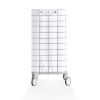 Decor Walther 0613750 WR 1 laundry basket stainless steel chrome/ nylon white
