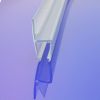 Exa-Lent Universal sample piece of shower rubber type DS45 - 2cm length and suitable for glass thickness 6mm - stop profile 1 flap