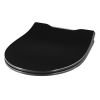 Pressalit Projecta Solid Pro 1004111-DG4925 toilet seat with lid black polygiene