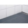 Blanke Aqua Keil Wand 8452856110L afsluitprofiel 980x11x24mm links mat zwart