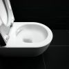 Clou Hammock CL040108020 Rimless 49cm wall toilet with toilet seat matt white