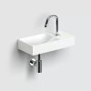 Clou Vale CL030216101R fountain 38x19cm with tap hole right matt white ceramic