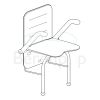Etac Relax 81708040 shower seat with armrests, support legs and backrest Volcano gray
