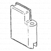 HSK Kienle E87312-3R hinge part glass holder upper right, chrome *no longer available*