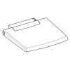 Keuco Collection Plan 14983170051 folding seat aluminum lacquered/ white (RAL 9010)