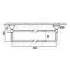 Fima Carlo Frattini Style F604160SN towel holder double 60cm brushed nickel