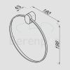Geesa Wynk 450402 towel ring chrome