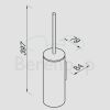 Geesa Wynk 451102 toilet brush holder wall chrome