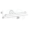 Inda Gealuna A1025CCR double toilet roll holder chrome