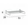 Inda Hotellerie A0470FCR towel rack 53cm chrome