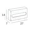 Inda Hotellerie A07250AL tissue holder wall stainless steel